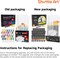 Shuttle Art 46 Pack Acrylic Paint Set, 30 Colors Acrylic Paint with 10 Paint Brushes 3 Painting Canvas 1 Paint Knife Palette Sponge, Complete Gift Set for Kids, Adults Painting Canvas, Wood, Ceramic